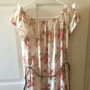 Forever 21 Floral Tunic with Belt M